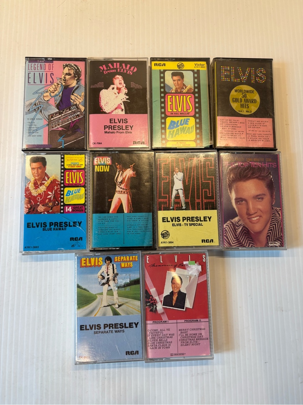 Elvis Cassette Tape Collection - Assorted Colors